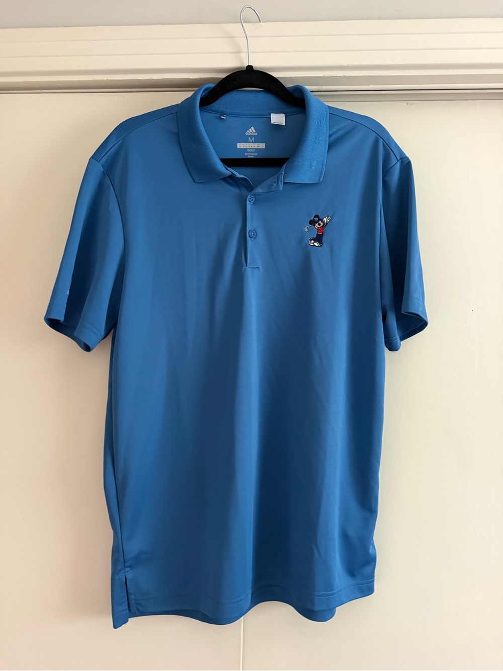 Adidas Disney Men's Polo with Embroidered Mickey Mouse